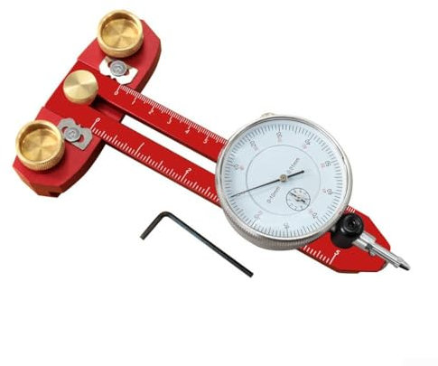 Eawfgtuw Precision Table Saw Micrometer Alignment Tool 0-120mm Range 0.01mm Accuracy Aluminum Alloy Calibration Gauge for Table Saws Band Saws Drill Presses Woodworking Machinery