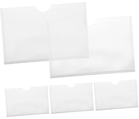 Operitacx Kartenhalter Für Wandmontage Transparente Namensschild Halterung Slot Rack Für Informationen Und Präsentationen Ideal Für Büros Und Veranstaltungen