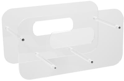 Paper Plate Organizer, Utensil Holder, Acrylic Flatware Dispenser, Kitchen Counter Organizer, Outdoor Picnic Storage, for Clear Design, 10.83x5.91x5.12 inches, Lightweight Use