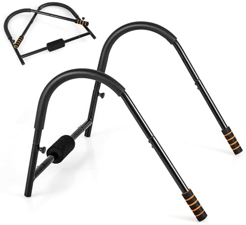 COSTWAY Bauchtrainer AB Trainer, klappbarer Bauchmuskeltrainer, Bauch Trainingsgerät mit gepolsterter Kopfstütze, Sportausrüstung für Zuhause, 150kg belastbar (Schwarz)