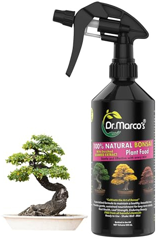 Dr. Marco’s™ - 500ml Bonsai Tree Feed Spray | Premium Seaweed Enriched Liquid Formula | Designed Specifically for All Bonsai Tree Care - 100% Natural