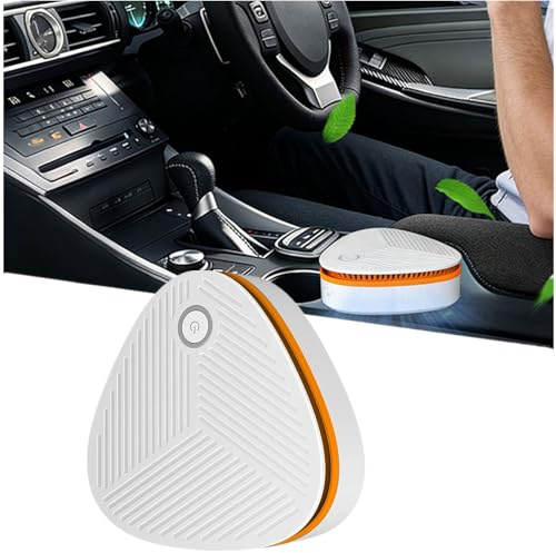 Geruchsentferner –Auto Lufterfrischer, Kühlschrank Duft Neutralisierer, KühlschrankDeo, Entfeuchter Trockner Box, Neutralisiert der Gerüche für Kühlschrank, Schuhe & Haushalt (Orange, 12x12x5cm)