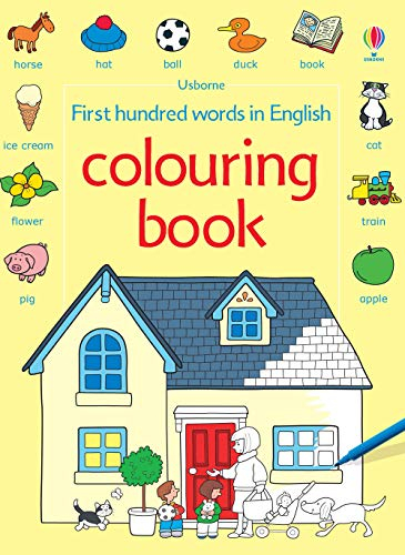 First 100 Words in English Colouring Book (Le prime mille parole)