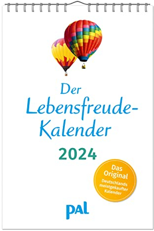 Der Lebensfreude-Kalender 2024: Der Original-Wandkalender, der meistgekaufte Kalender Deutschlands, 40 Blatt mit Spiralbindung. Mit motivierenden ... psychologischen Impulstexten und Naturfotos
