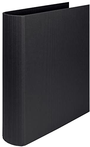 Rössler Papier 1316452705 - S.O.H.O. Ringbuch für DIN A4, 5 cm Füllhöhe, 4-Ring-Mechanik, Schwarz, 1 Stück