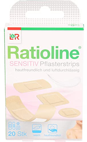 Ratioline sensitive Pflasterstrips, 20 St. Pflaster