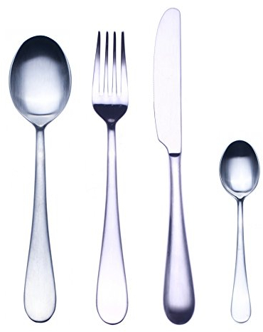 MEPRA Natura Ice Servizio, 24 Pezzi, Acciaio Inossidabile 18/10 Satinato