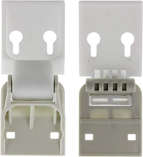 Norfrost Counterbalance Chest Freezer Door Lid Hinge Pair - Fits C6AES, C6AESC, C6AEW, C6BES - Metal, Unfinished, 52mm x 128mm, 2 Holes