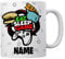 Eat Sleep Game Repeat Mug - Personalised Gamer Gift - Novelty Tea Coffee Ceramic Video Games Cup