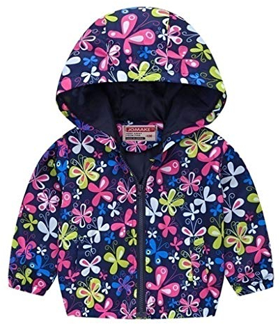 FRAUIT Giacca Impermeabile Bambina Giacche a Vento Felpe Bambino con Cerniera Felpa Bambine Zip Cappuccio Giacca Bimbo 5 Anni Invernale Cappotto Parka Cappotti Giubbotto