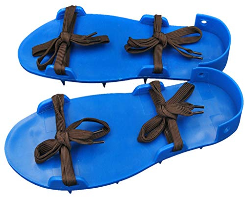 Tubayia 1 Paar Rasenbelüftungsschuhe Rasenlüfter Nagelschuhe Sandalen für Garten Rasen Hof