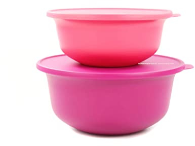 Tupperware Aloha Bol 4 L rose + 2 L rose clair 36296