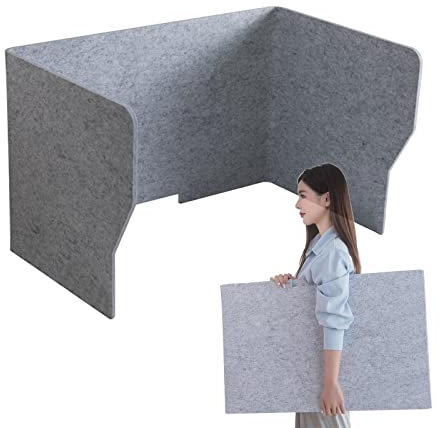 Freistehend Akustik Trennwand Schreibtisch, Schall-und Sichtschutz Table Divider, Privacy Divider Shield Für Home-Office/Fernstudium, Zusammenklappbar, Leicht Zu Tragen ( Size : 50cmx50cmx60cm )