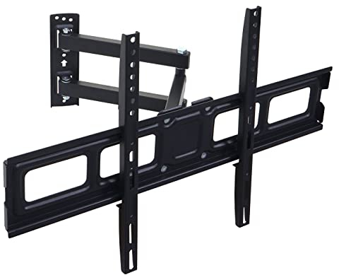 TV-Wandhalterung HWC-C94, Monitor-Halter, kaltgewalzt neigbar schwenkbar ausziehbar 32-65 Zoll Vesa bis 600mm