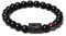 LODMLOER Steinbock 12 Sternbild Sternzeichen Perlenarmband – Paar-Armband, Natürlicher Schwarzer Onyx-Stein, Elastisches Charm-Armband Für Damen Und Herren, Geburtstagsgeschenk, Steinbock