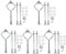 LATRAT 5 Stück Etageren Stangen Set, Bausatz Metallstangen, Für 3 Etage Etageren Etagenplatte Hochzeitstorte Tortenständer, Silber
