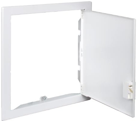 Marco y puerta metálico para hueco obra 304x279mmSOLERA KIT-MRP14 Blanco