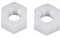 1000 Stück DIN934 PA66 Nylon Sechskantmutter Sechskant Kunststoff Sechskantmuttern weiß M2-M12 ( Size : M2 (1000Pcs) )