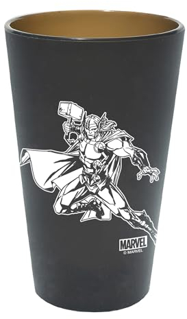 WinCraft Vaso de pinta de silicona de 473 ml, diseño de Marvel Thor
