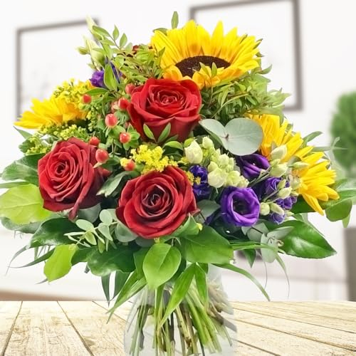 Sommerblumen Premiumstrauß - Strauß Sommerzauber - Inklusive Grußkarte
