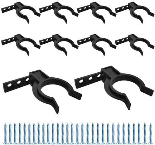 THETAG Küchen Sockelleisten Clips, 10 Stück Küchen Sockelleisten Clips Set Küchensockel Befestigungsclips Leistenclips für Sockelleiste mit 30 Schrauben für Schränke, Couchtische, Weinschränke