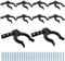 THETAG Küchen Sockelleisten Clips, 10 Stück Küchen Sockelleisten Clips Set Küchensockel Befestigungsclips Leistenclips für Sockelleiste mit 30 Schrauben für Schränke, Couchtische, Weinschränke