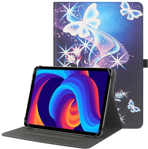 HGWALP Custodia universale per Tablet da 9-11 pollici,Multi-Viewing Angles PU Leather Stand Folio Cover con Porta Penna per 9 10.1 10.5 11 Touch screen Tablet-PLBF