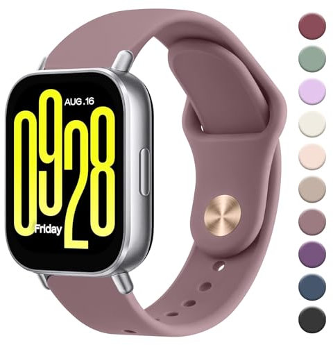 Tobfit Correa de Silicona para Xiaomi Redmi Watch 5 Active/Lite - Pulsera de Repuesto Deportiva Ajustable