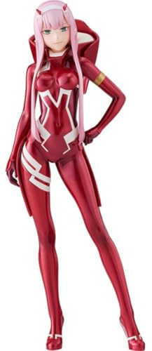 Tongyundacheng Zero Two Anime-Figur, Manga-Mädchen, Actionfigur, Figur, stehende Statue, 23 cm, PVC, Sammlerstück, Ornamente, Schreibtisch-Dekorationen, Kampfuniform Ver)