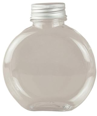 Bouteilles Jus Plastique Bouteilles En Plastique, Petites Réutilisables, Rondes Et Plates, Mini De Jus, Pots 10 Oz(37Pcs)