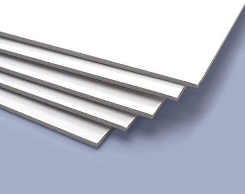 Materia Prima Schaumstoffplatte für Modellbau, Schilder und Träger. Foamboard Kapa Depafit Platten (2 mm, weiß, 50 x 70 cm, Einheit)