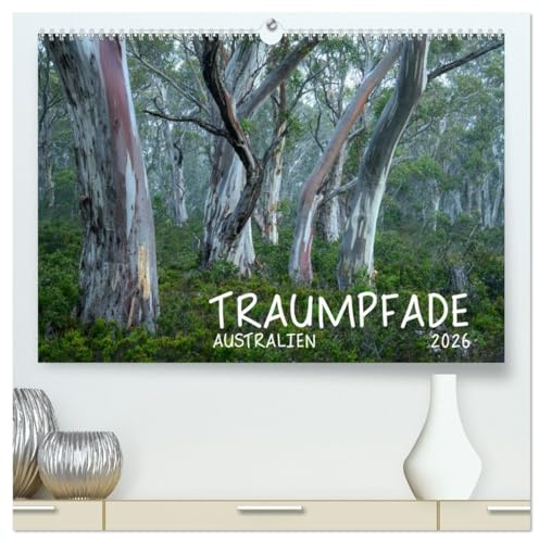 Traumpfade Australien (hochwertiger Premium Wandkalender 2026 DIN A2 quer), Kunstdruck in Hochglanz: Traumpfade Australien mit Aborigines Rock Art ... in unserem Fotokalender. (CALVENDO Orte)