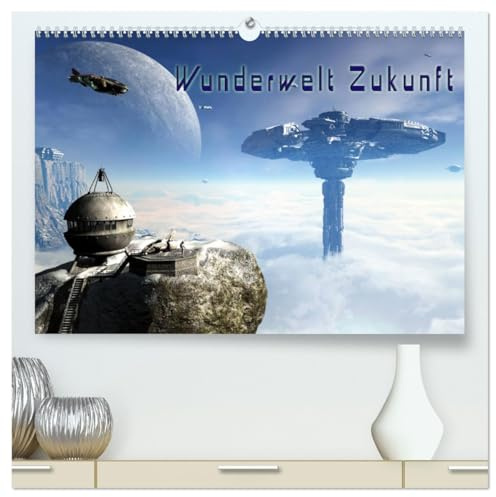 Wunderwelt Zukunft (hochwertiger Premium Wandkalender 2026 DIN A2 quer), Kunstdruck in Hochglanz: Eine Bildgewaltige Reise in die Zukunft und zu ... Fan von Science Fiction. (CALVENDO Kunst)