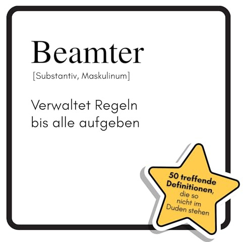 Beamter: Verwaltet Regeln bis alle aufgeben. Das lustige Geschenkbuch für Mann, Frau, Kollege, Freund zu Geburtstag, Weihnachten