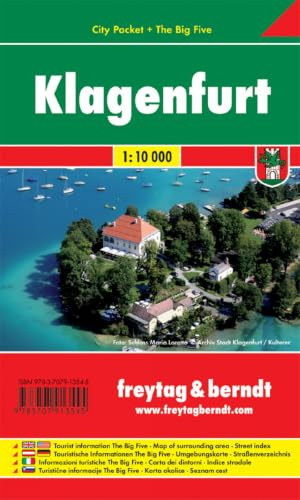 freytag & berndt Innenstadtplan Klagenfurt 1:10.000: City Pocket + The Big Five
