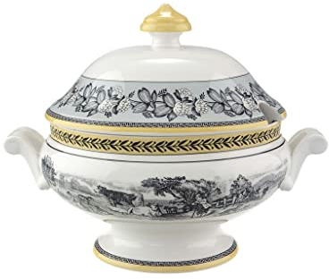 Villeroy und Boch Audun Ferme Schüssel mit Deckel, Premium Porzellan