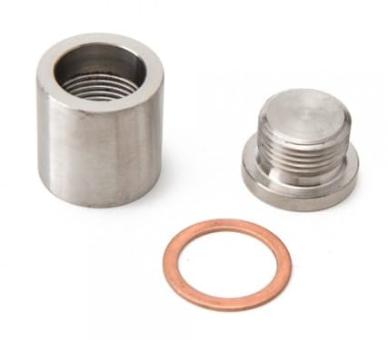 Lambdasonde Einschweißmutter Verlängerung 25mm + Verschluss Schweißbar O2 Sensor Gewindemaß: M18 x 1,5 Innensechskant 10mm 1034307 EDELSTAHL V2A X-Parts