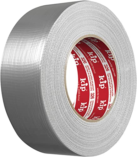 kip Steinband 326-48 - Cinta de tela impermeable de polietileno para yeso y piedra, 48 mm x 50 m, color plateado
