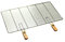 Edelstahl Rost Grillrost - rechteckig und rund - Grill Rost Grössenauswahl (82 x 43 cm mit Griffen)