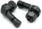 Felgenfactory 2X Motorrad Alu Winkelventil Schwarz 8,3mm Ventile Eckventil Ventil