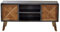 CROSS recyceltes Teak Stahl Lowboard Holz natur lackiert, Metall antik-grau