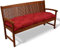 Beautissu Bankauflage Flair BK - Sitzkissen für Gartenbank - Polster Auflage Outdoor - Bankpolster Auflage für Sitzbank & Hollywoodschaukel - ca. 180x50x10 cm - Rot