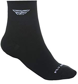 Fly Racing Unisex Erwachsene Shortsy Socken (Schwarz/Weiß, Größe S/M)