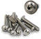PROTECH 100 Stück Linsenkopfschrauben M6x20 Edelstahl Flansch V2A rostfreier A2 Innensechskant Linsenschrauben Flanschschrauben ISO7380