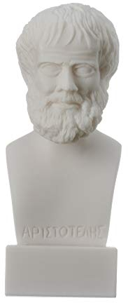 BeautifulGreekStatues Aristoteles griechischer Philosoph im antiken Griechenland Alabaster Statue Büste 14 cm