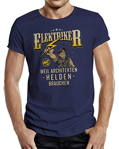 Geschenk T-Shirt für Elektriker - Weil Architekten Helden brauchen