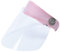 FEOYA Visier Gesichtsschutz Dammen Transparent Schutzvisier aus Kunststoff Face Shield Einstellbare Anti-Fog Gesichtsschutzschilde für Garten Küche Pink