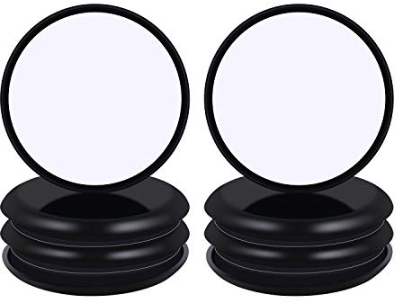 Ezprotekt Ø 70mm Filzgleiter Selbstklebend, Möbelgleiter zum Verschieben von Möbeln auf Teppich, Schwarz, 16 Stück Filzgleiter für Stühle, Möbelgleiter Filz Selbstklebend, Mit Idealer Klebkraft