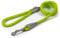 Ancol Viva Reflective Rope and Leather Snap Dog Lead - Lime - Durable Weatherproof Poly Weave Puppy Walking Accessory - 1.07m x 12mm