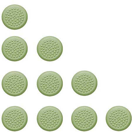 JXE 10 Stück Touch Controller Thumbstick Kappen Silikon VR Rocker Cap Anti Skid Joystick Thumb Grip Schutz Cover Schutzkappe für Oculus Quest 1 2 Rift S-Grün